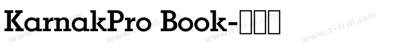 KarnakPro Book字体转换